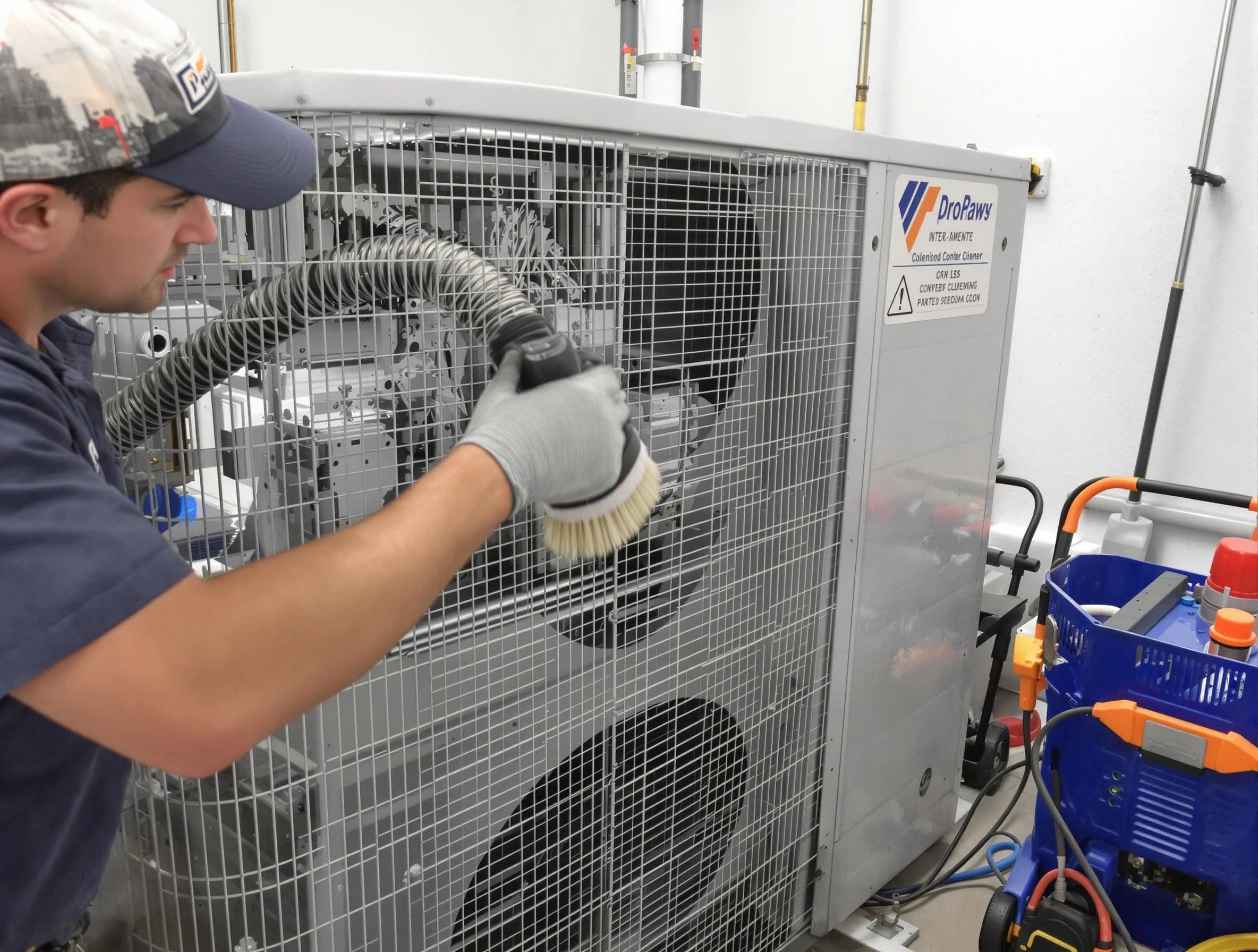 Laurel Air Duct Cleaning specialist performing precision AC coil cleaning for improved system performance in Laurel