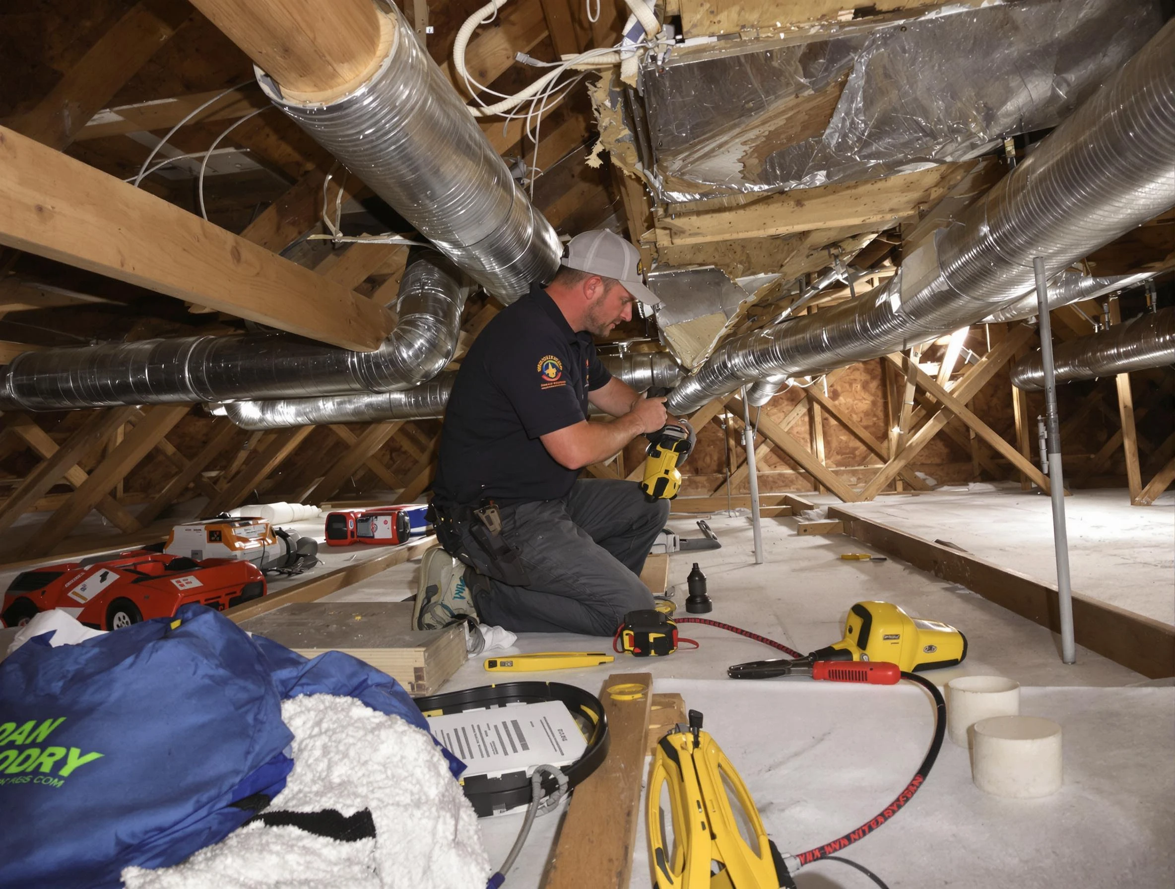 Professional air duct repair by Laurel Air Duct Cleaning in Laurel