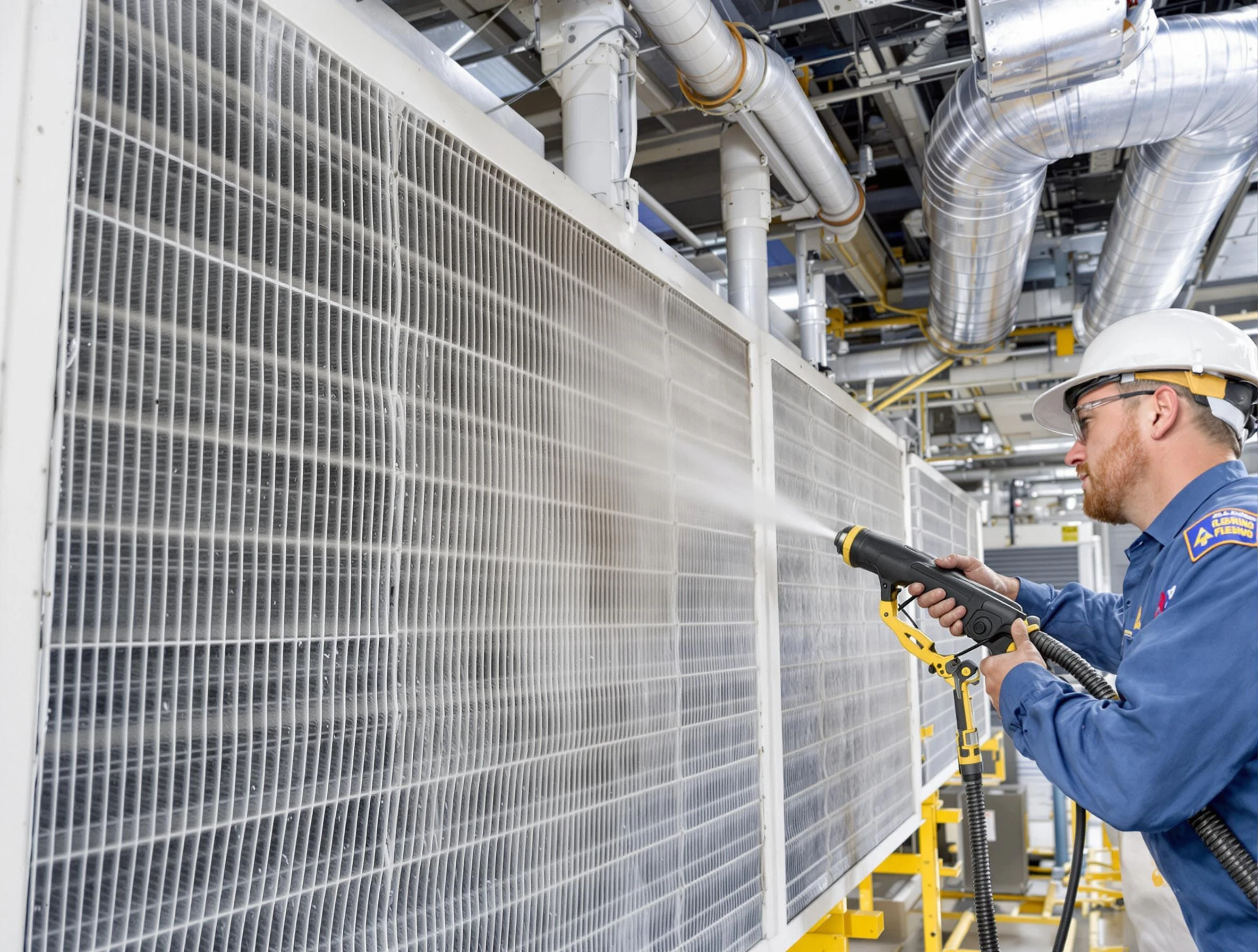 Professional commercial coil cleaning by Laurel Air Duct Cleaning in Laurel