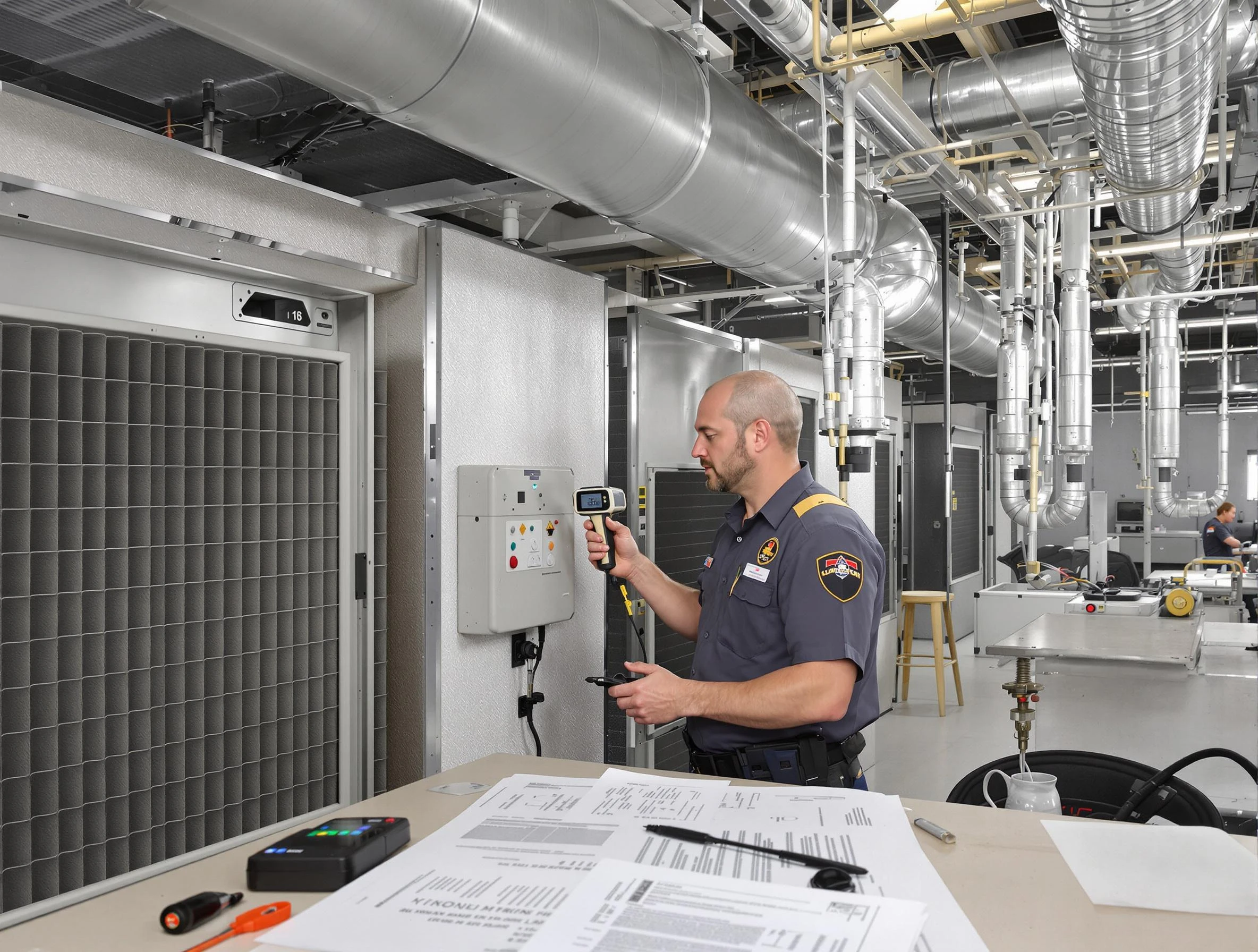 Professional filter system inspection by Laurel Air Duct Cleaning in Laurel