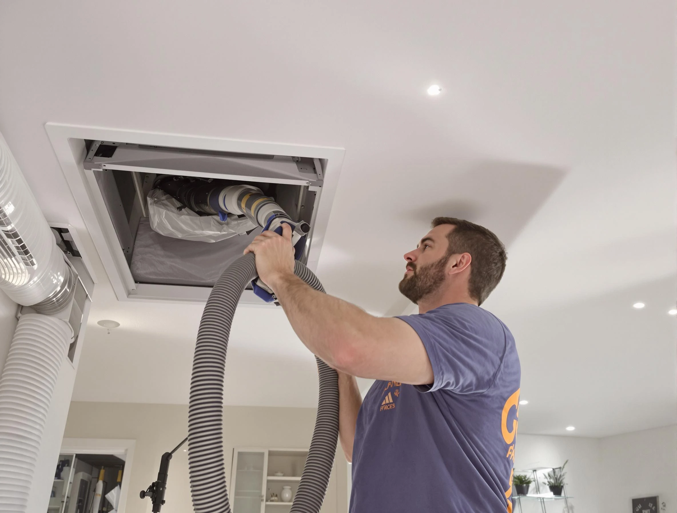 Precision indoor duct cleaning by Laurel Air Duct Cleaning in Laurel