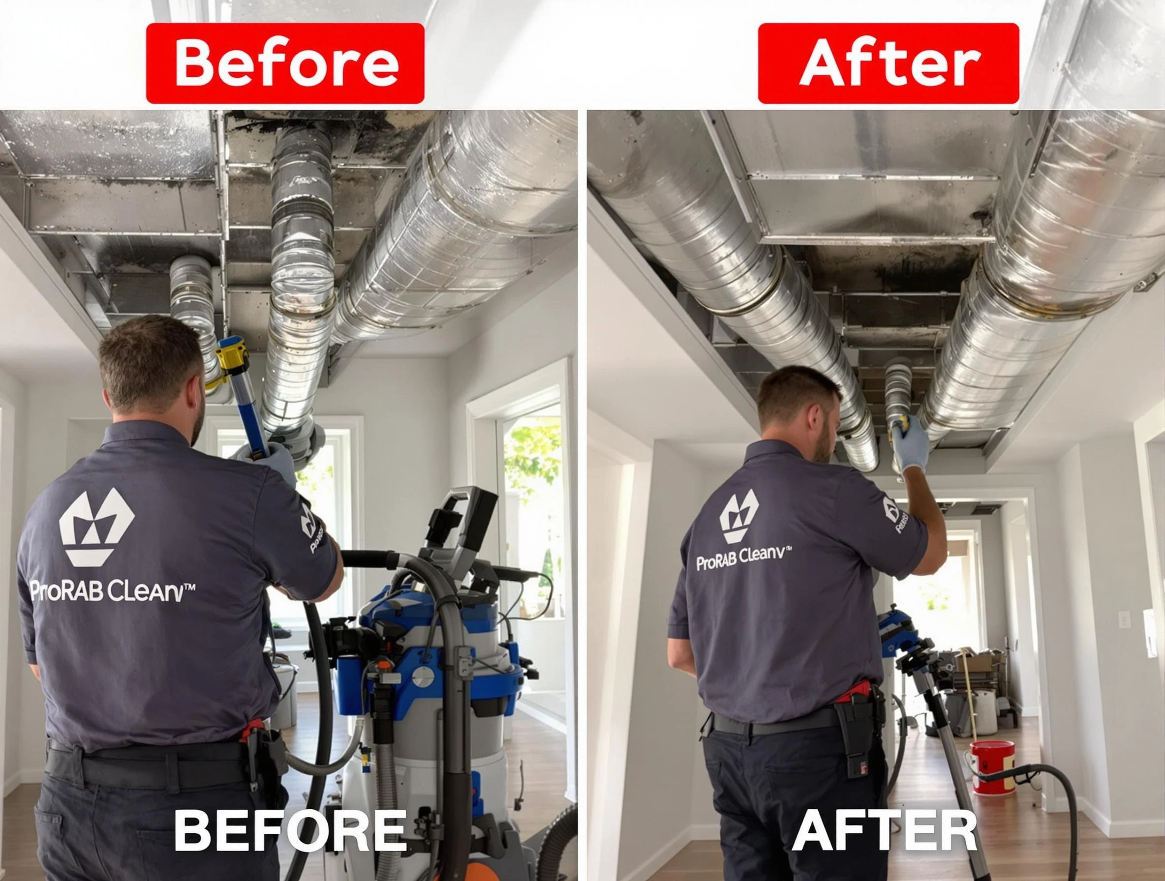 Laurel Air Duct Cleaning expert performing thorough residential duct cleaning in a Laurel home